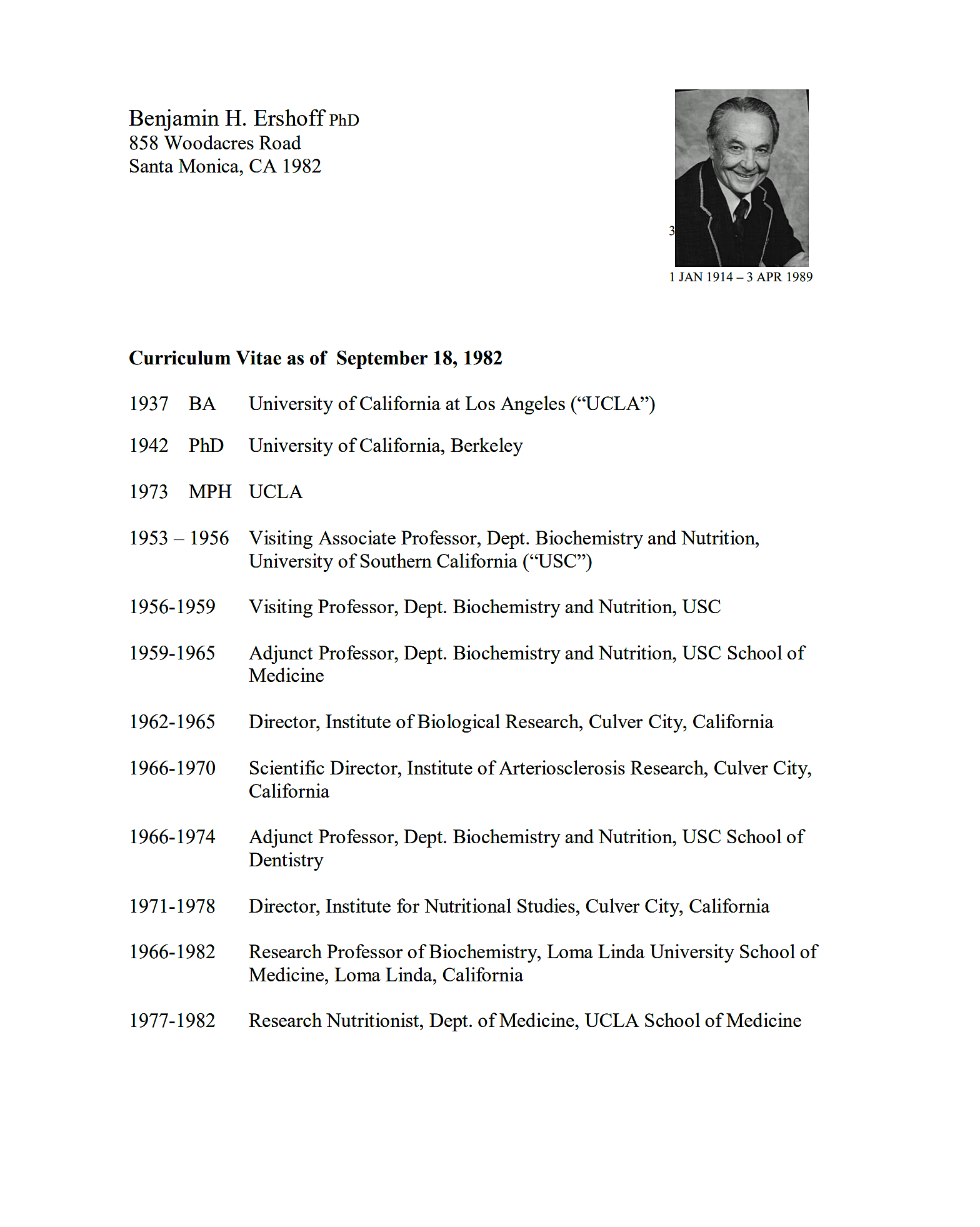 Bio page 1